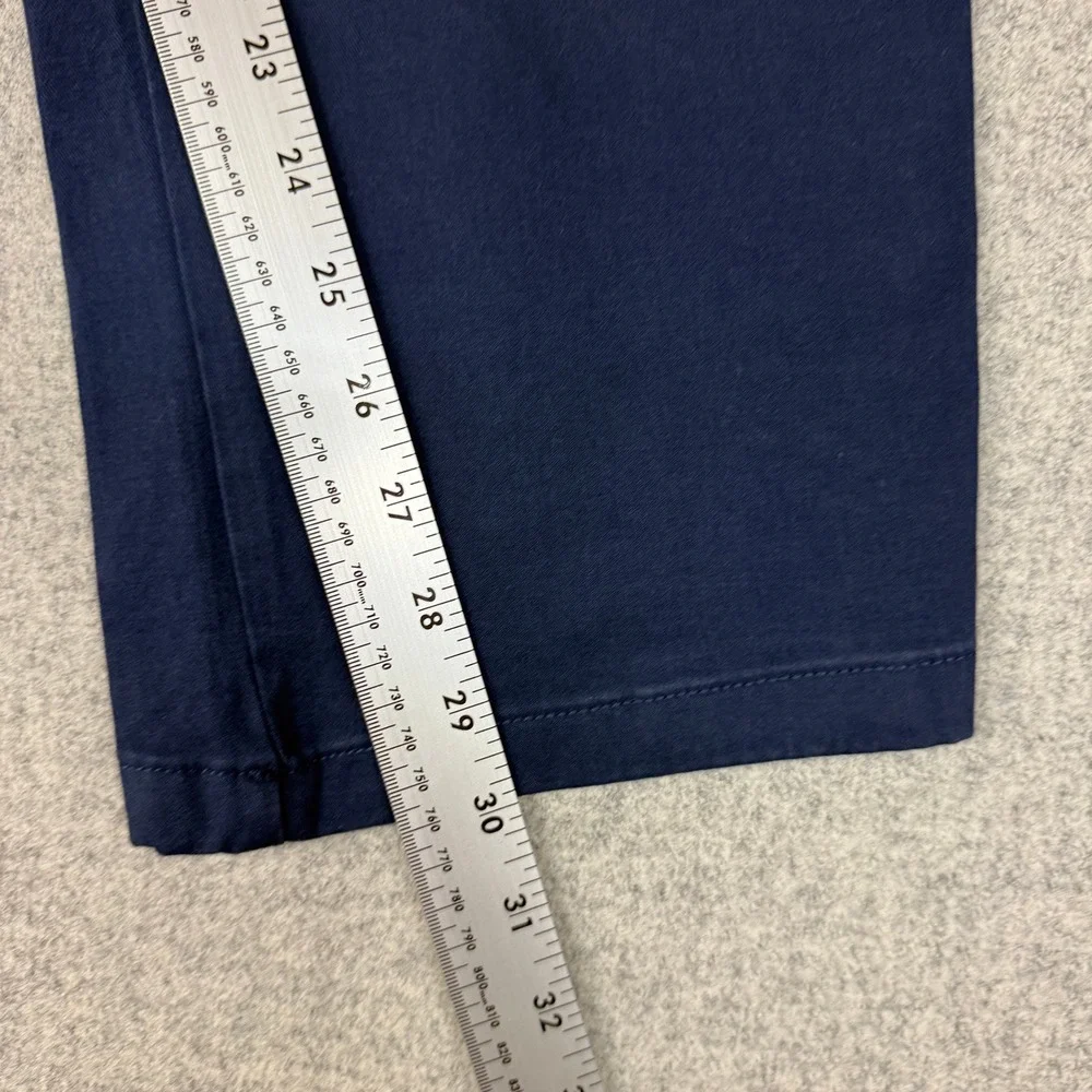 Banana Republic Chino Pants 40x30 Navy Blue Flat Front Straight Leg Mens Trouser